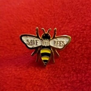 Save the Bees Honeybee Enamel Pin